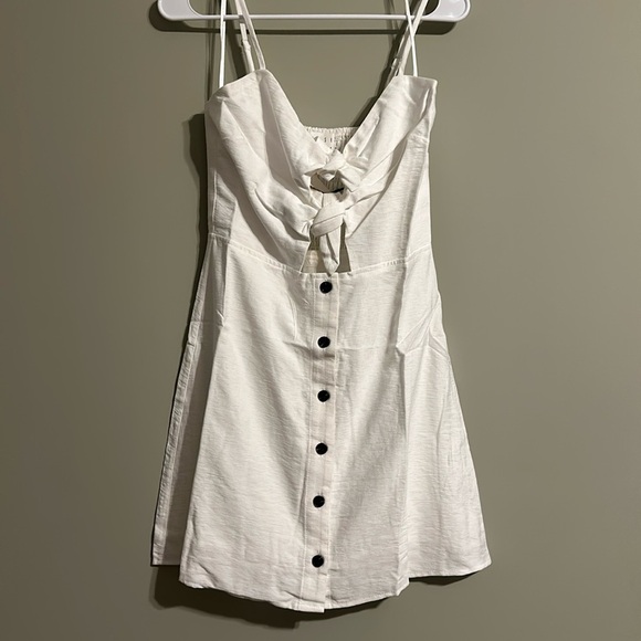 Lost + Wander Dresses & Skirts - Lost and Wander Double-Tie Mini Dress in white size small